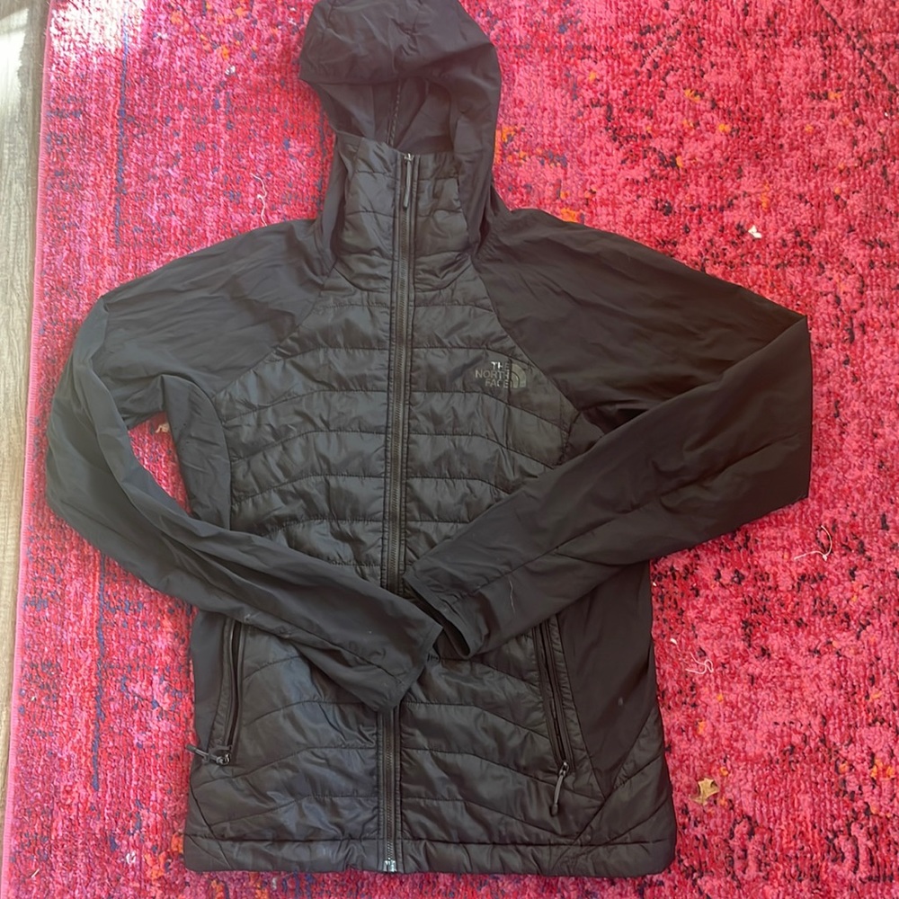The North Face Thermoball Hybrid Hooded Jacket – Black- Mens Small